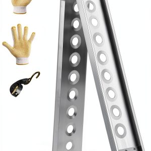 Aluminum Truck Ramp gardhom Foldable Silver-0