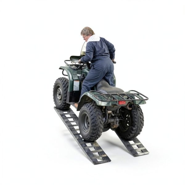 YITAMOTOR Aluminum Trailer Ramps Heavy Duty 6000lb-4