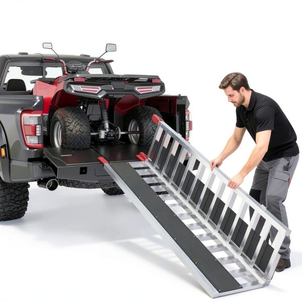 GarveeTech Loading Ramp Aluminum 1500lb Tri Fold-3