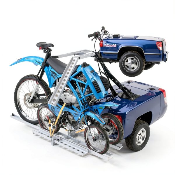 VEVOR 600LBS Aluminum Motorcycle Hitch Carrier-3