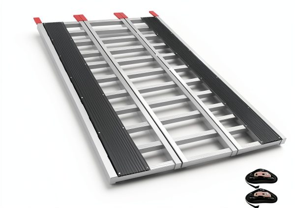 GarveeTech Loading Ramp Aluminum 1500lb Tri Fold-0