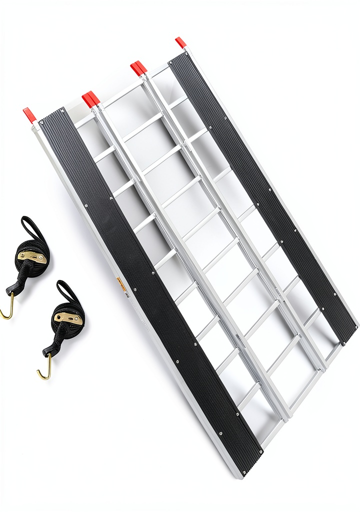TaiH Leo Aluminum Snowmobile Loading Ramp in use