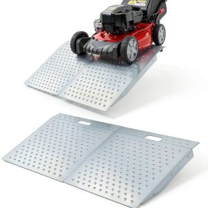 Lonsge Alloy Steel Shed Ramps for Riding Mowers-0