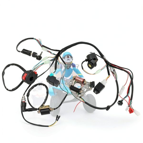 SHIQINHA PZ20 Wiring Harness for 4Stroke ATV Carburetor Kit-3