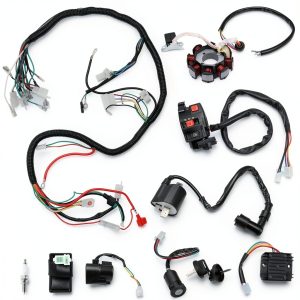 Zreneyfex ATV Wiring Harness Kit 150cc Electric-0