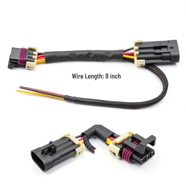 RED WOLF Can Am Maverick X3 Tail Light Wiring Harness-5
