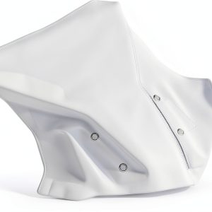 Motorcycle Windshield NOVSKI Front PC Plastic Windscreen 440mm x 330mm-0