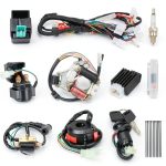 EOPOAYI 110cc ATV Wiring Harness Kit Red Black Power for Mini Quad-0