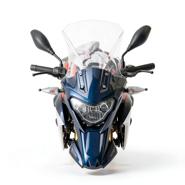 Motorcycle Windshield NOVSKI Front PC Plastic Windscreen 440mm x 330mm-7