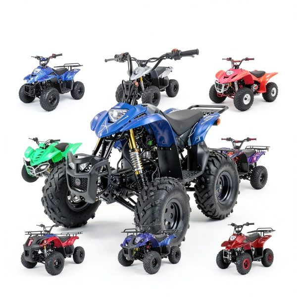 EOPOAYI 110cc ATV Wiring Harness Kit with Ignition Switch & Regulator-2