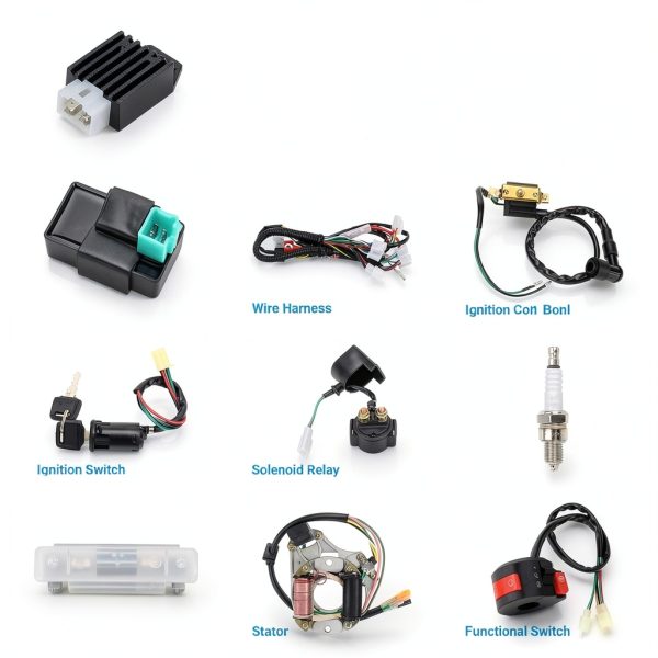 EOPOAYI PZ20 Carburetor Wiring Harness for 125cc ATV Aluminum Kit-6
