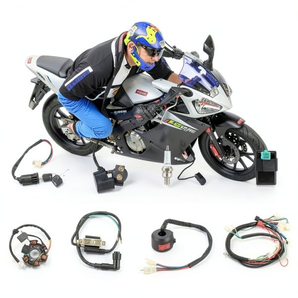 Electric Start Engine Wiring Harness OTOHANS Universal 49-125cc Kit-1
