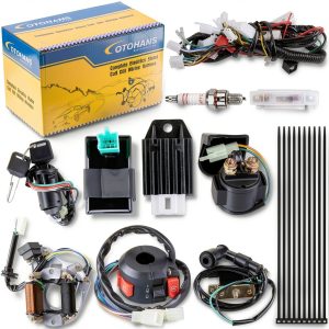 OTOHANS Automotive 110cc ATV Wiring Harness Kit with CDI and Relay-0