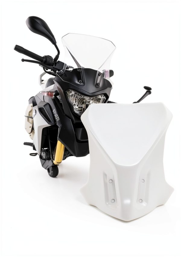 Motorcycle Windshield NOVSKI Front PC Plastic Windscreen 440mm x 330mm-2