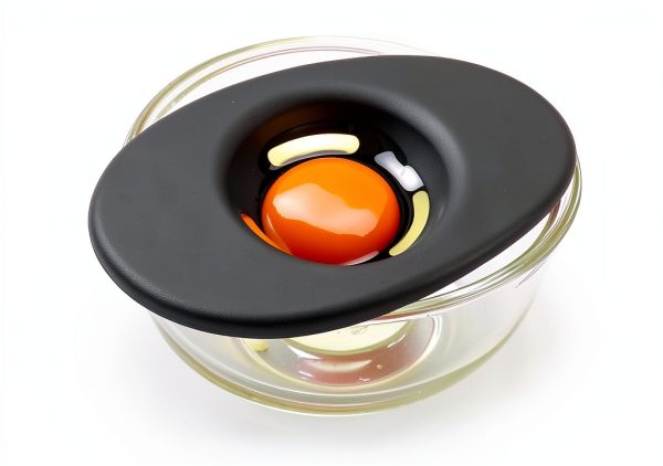 Silicone Egg Separator COKSDUPID 2PCS Gray Food Silicone Separator-3