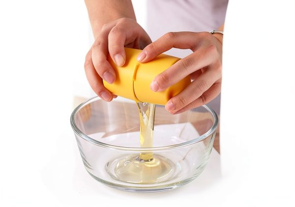 Egg Shell Opener Tenxuzon 3 Piece Steel Egg Separator with Grip-4