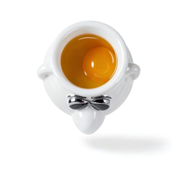 Funny Egg Separator Ceramic Mug EJOTSTSD – White Cartoon, Dishwasher-4