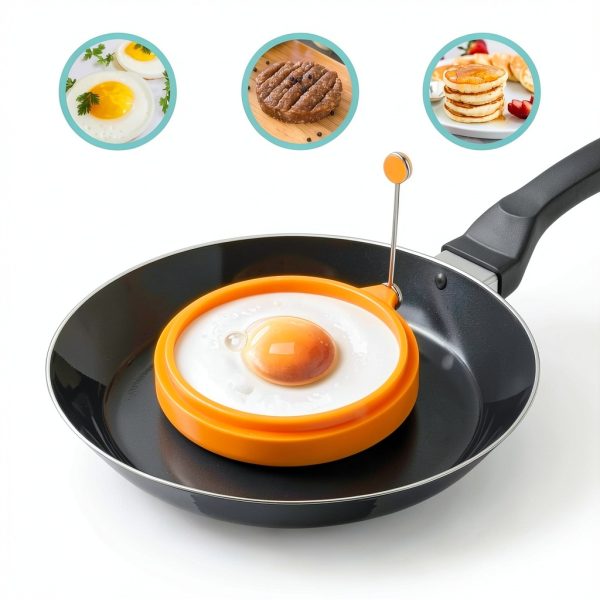 Egg Opener Set with Silicone Molds by MENDO USA – Yellow/Orange-6