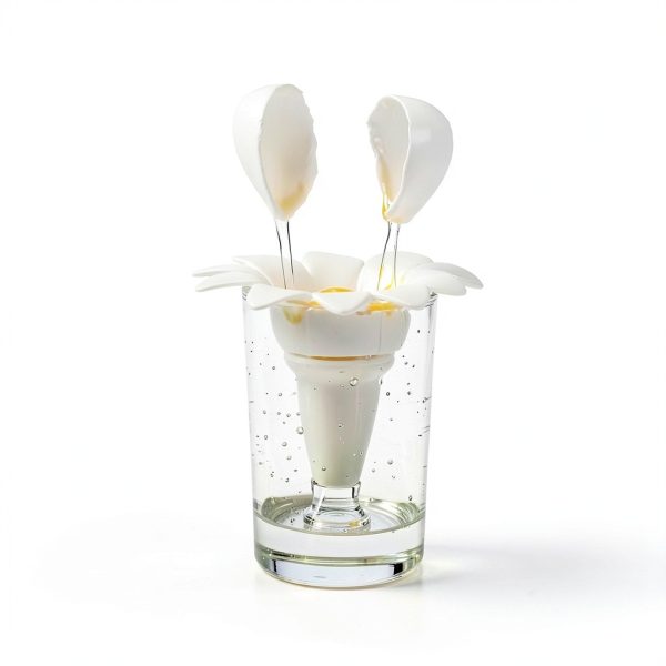Egg Separator Peleg Design Daisy Plastic Egg White Yolk Divider White-7