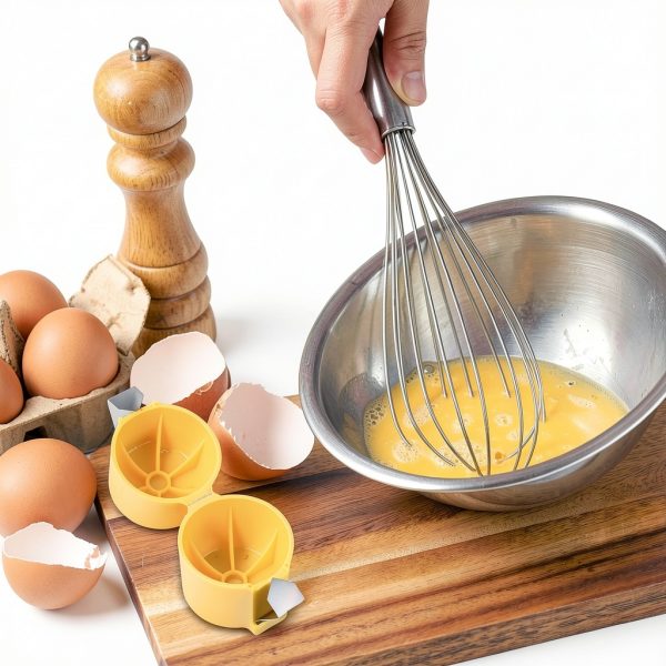 Egg Shell Opener AOCHEN Stainless Steel Egg Separator Orange ESO1-2