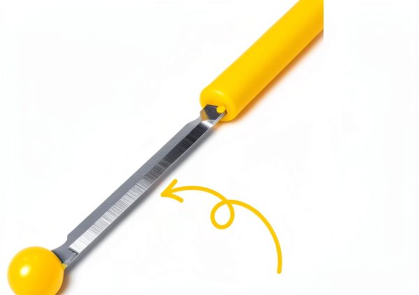 Egg Mix Stick by Seki Japan Egg Separator with Yellow Safety Cover-1