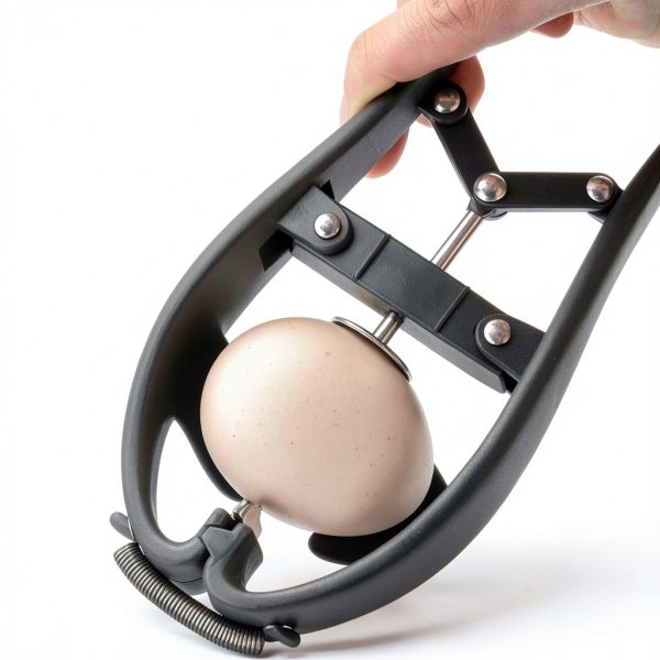 Egg Cracker OUKEYI Opener Stainless Steel Black Kitchen Gadget-5