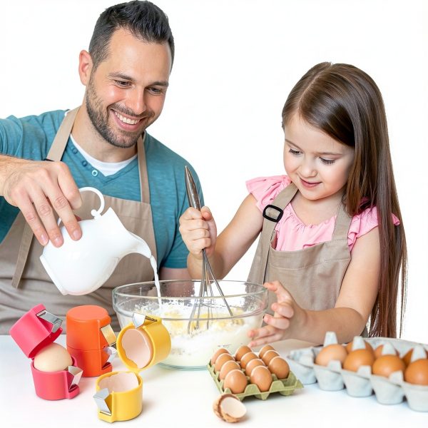 Egg Shell Opener 3PCS Egg Separator Egg Shell Opener for Hard Boiled Eggs Stainless Steel Egg Peeler, Handheld Egg Seperator Tool Kitchen Gadgets-5