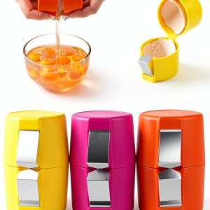 Egg Shell Opener 3PCS Egg Separator Egg Shell Opener for Hard Boiled Eggs Stainless Steel Egg Peeler, Handheld Egg Seperator Tool Kitchen Gadgets-0