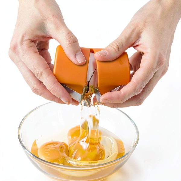 Egg Shell Opener 3PCS Egg Separator Egg Shell Opener for Hard Boiled Eggs Stainless Steel Egg Peeler, Handheld Egg Seperator Tool Kitchen Gadgets-3