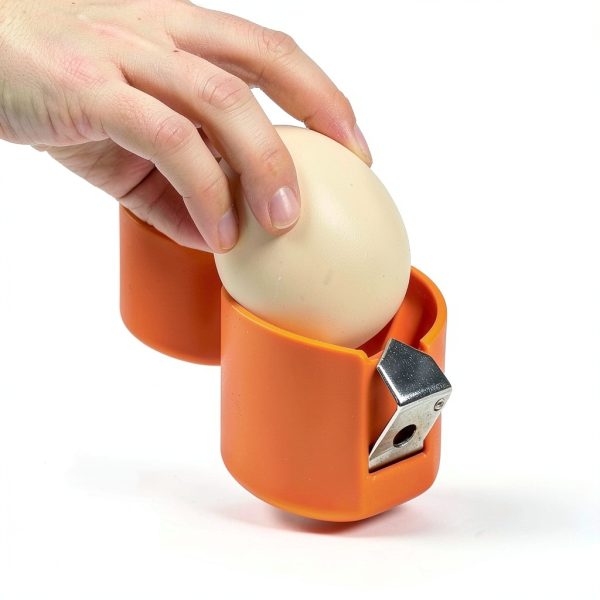 Egg Shell Opener Hikyueo Stainless Steel Peeler Set Yellow/Red/Pink-4