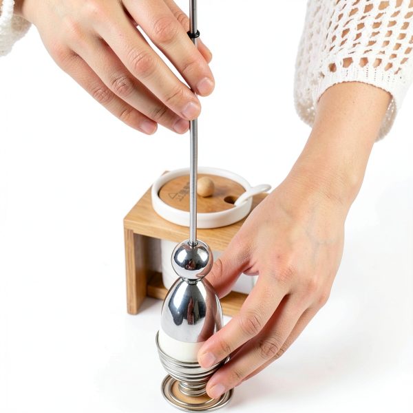 Egg Cracker Tool SWETON Stainless Steel Egg Topper Heavy Duty Kitchen-2