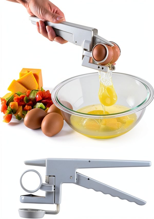Egg Shell Opener WangCai Stainless Steel Kitchen Tool for Raw & Hard-0