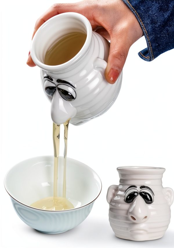 Funny Egg Separator Ceramic Mug EJOTSTSD – White Cartoon, Dishwasher-0