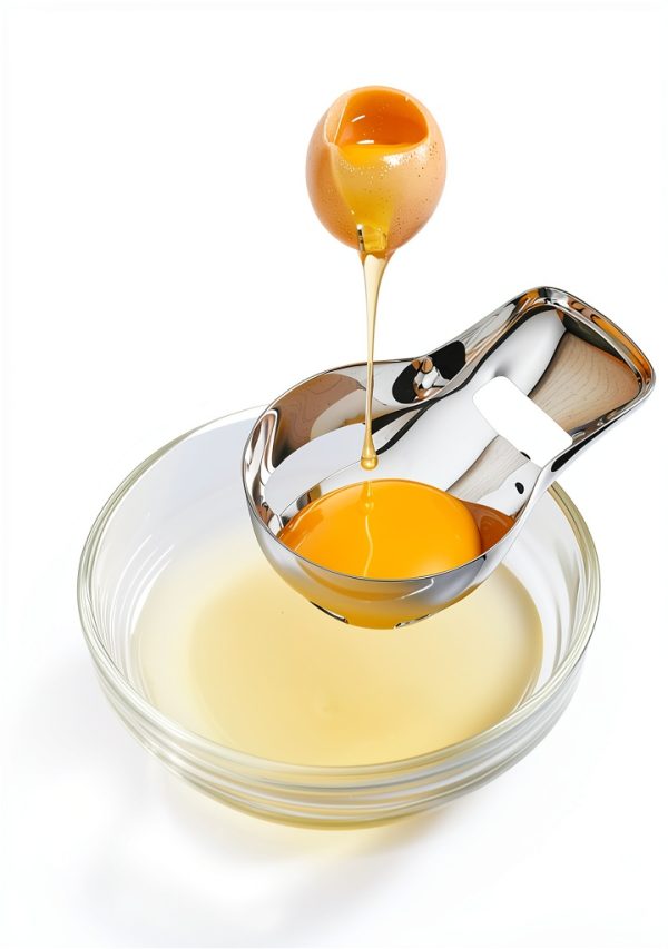 Egg Yolk Separator Sretanj Food Grade Stainless Steel Manual Silver-0