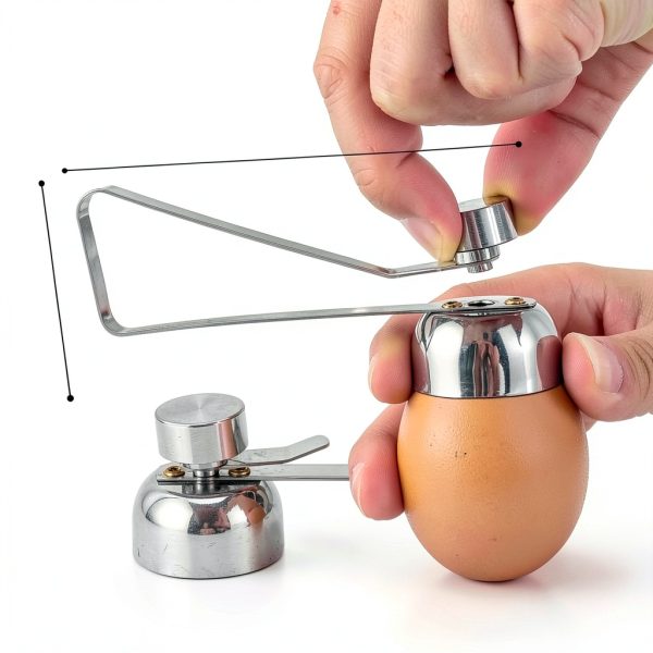 Egg Cracker Tool ZOKLU Stainless Steel Opener with Adjustable Effort-1