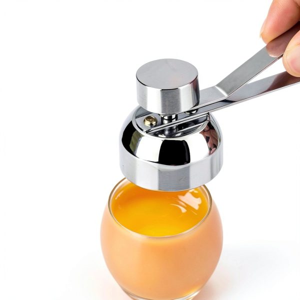 Egg Cracker Tool ZOKLU Stainless Steel Opener with Adjustable Effort-2