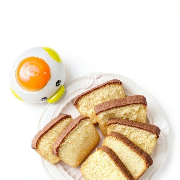 Cartoon Egg Separator Mini Sretanj Ceramic Kitchen Tool Yellow 3 inch-2
