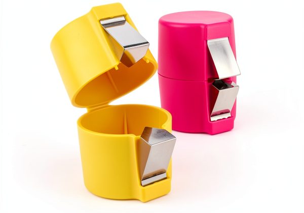 Egg Shell Opener DonPearl 3pcs Set Orange Pink Yellow Stainless Steel-3