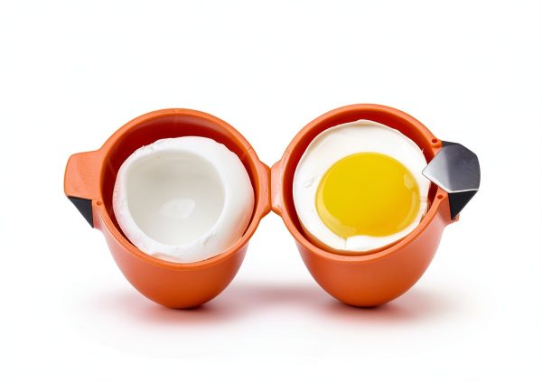 Egg Shell Opener DonPearl 3pcs Set Orange Pink Yellow Stainless Steel-2