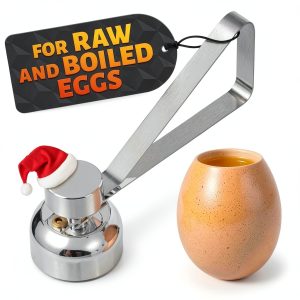 Egg Cracker Tool ZOKLU Stainless Steel Opener with Adjustable Effort-0