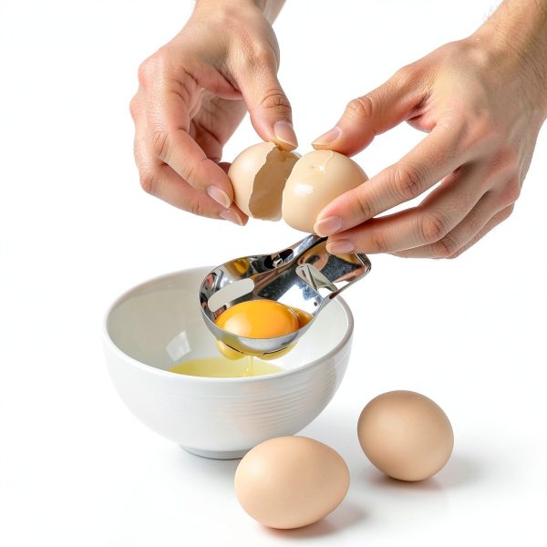 Egg Yolk Separator Sretanj Food Grade Stainless Steel Manual Silver-4