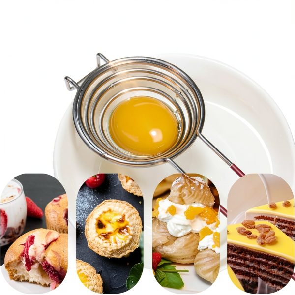 Stainless Steel Egg Separator by yuntop Handled Large Kitchen Gadget-4